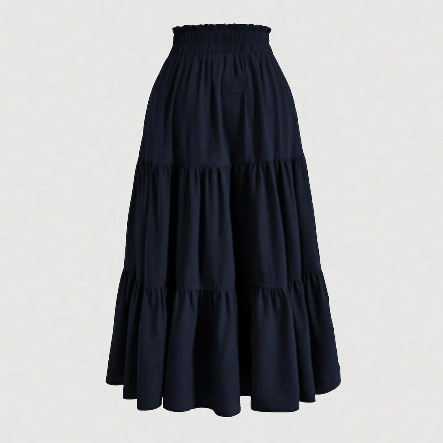 Women's Pleated Skirts Summer Casual Loose Trendy Elastic Waist Floral Print Bohemian Sun A-Line Maxi Skirt, S-XL