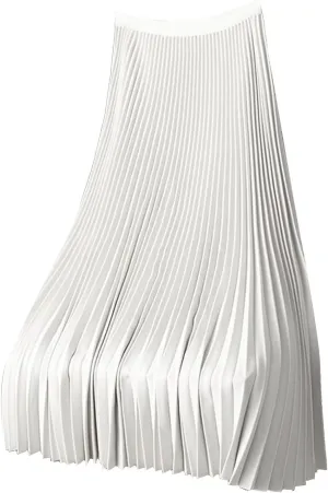 Women's Satin Metallic Pleated Skirt Elastic High Waist Flare Casual Long Swing A-Line Skirt Shiny Flowy Midi Skirt