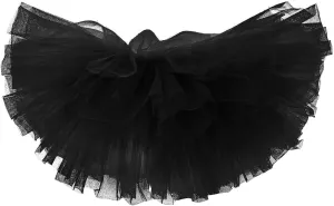Women's Short Skirt Casual Loose Trendy Elastic High Waist Solid Color Party Dance Fluffy Mesh Skirts 2025, S-L