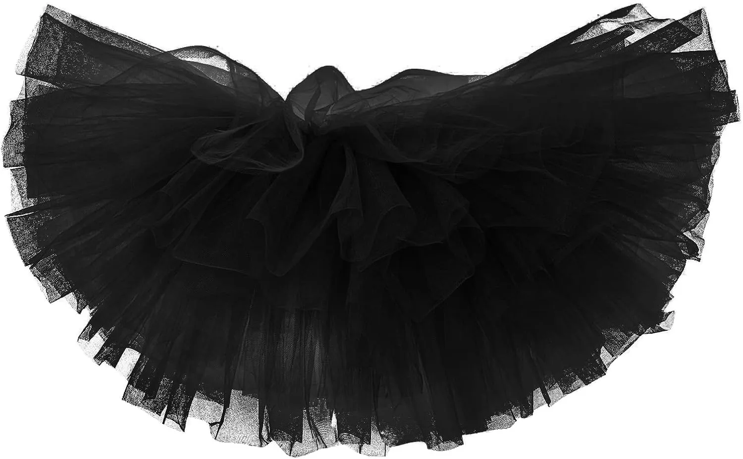 Women's Short Skirt Casual Loose Trendy Elastic High Waist Solid Color Party Dance Fluffy Mesh Skirts 2025, S-L