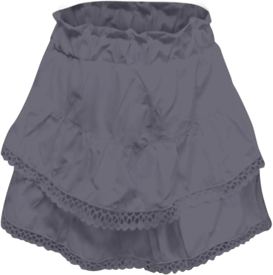 Women's Skater Skirt 2025 Basic Pleated High Waisted Ruffles Flared Cute Mini Skirts, S-2XL