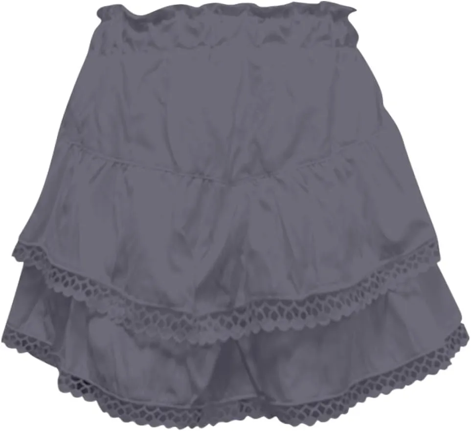 Women's Skater Skirt 2025 Basic Pleated High Waisted Ruffles Flared Cute Mini Skirts, S-2XL