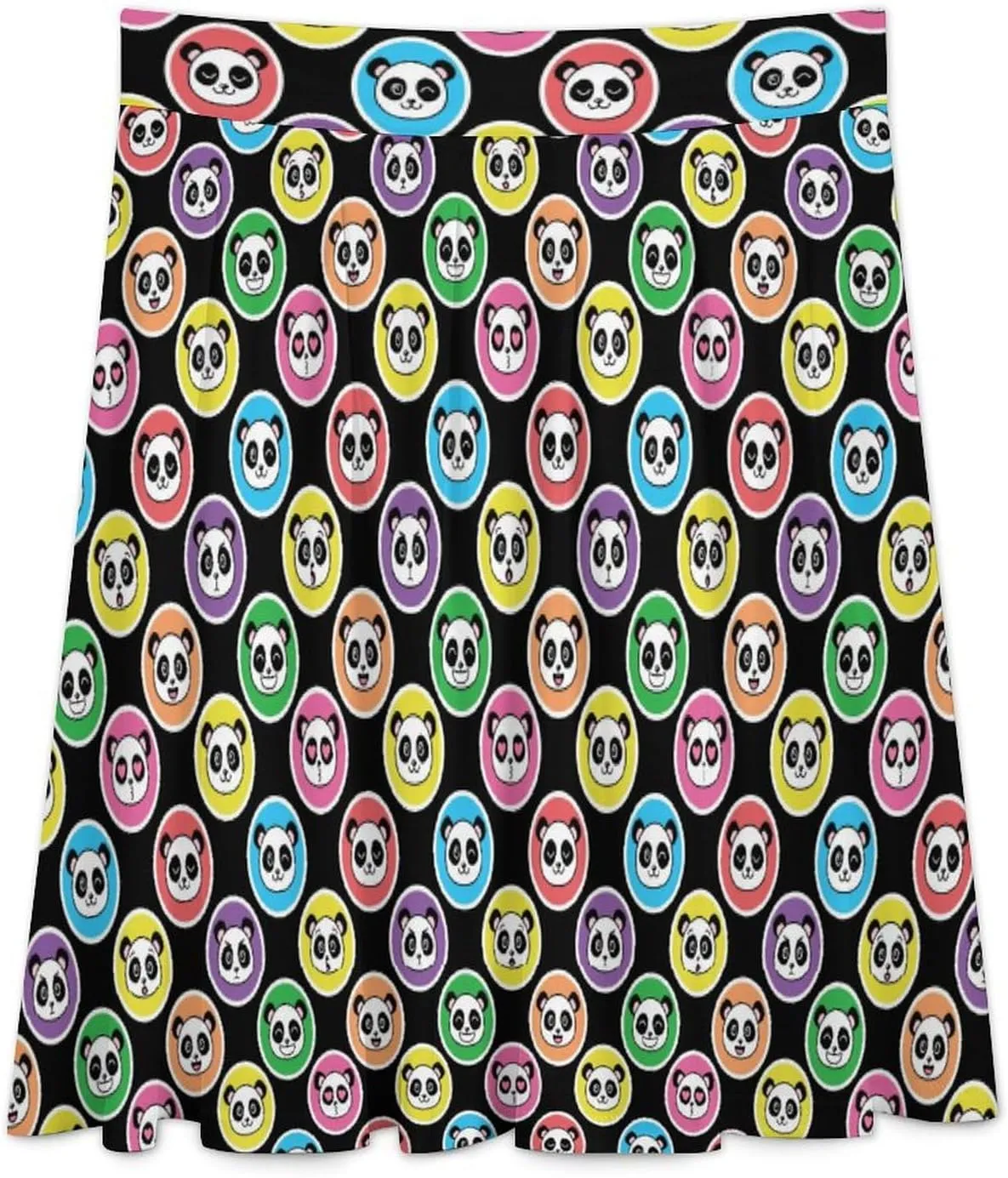 Women's Skirts High Waisted Roses Denim Printed Midi Skirt Knee Length Ruffled Skirts Casual Bottoms for Party Travel