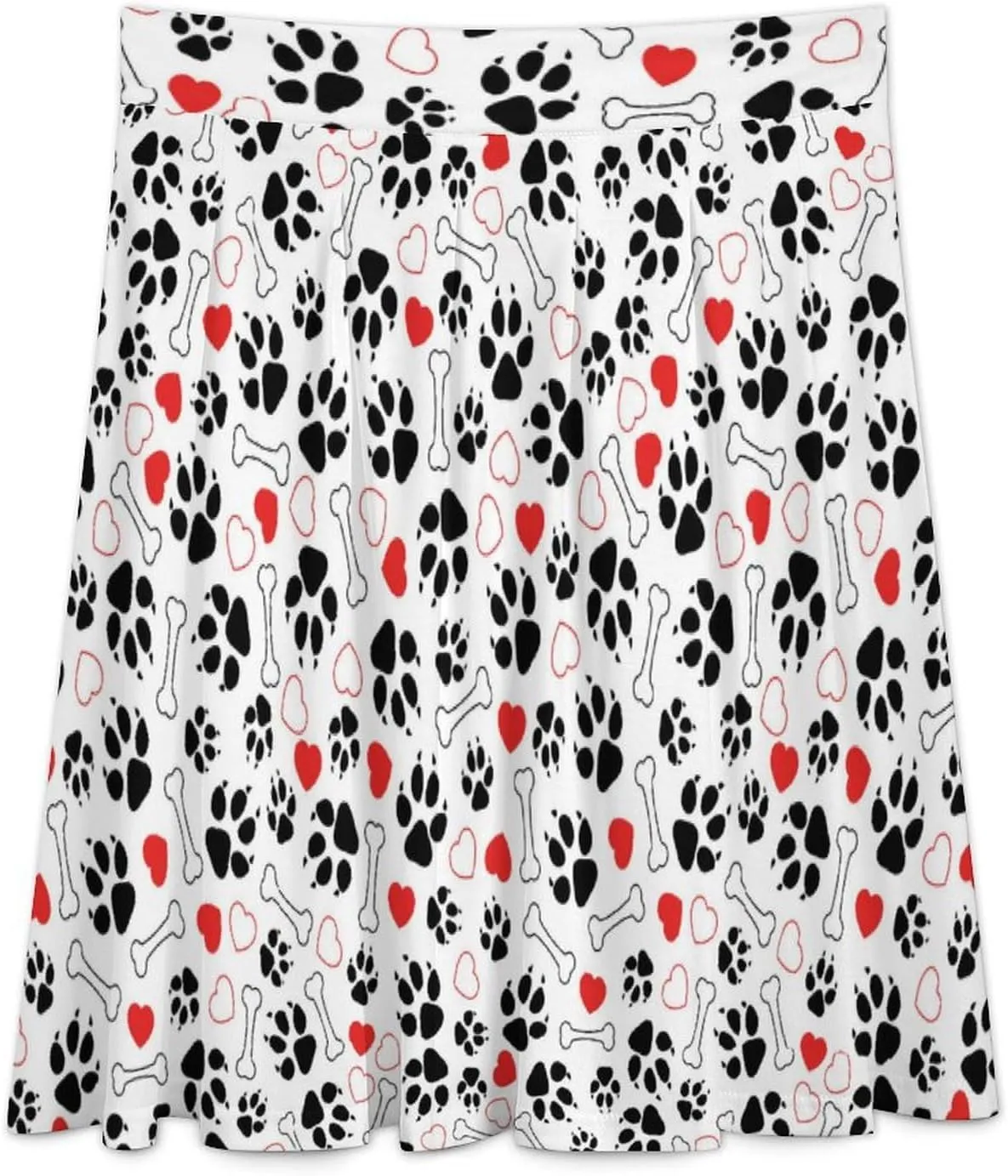 Women's Skirts High Waisted Roses Denim Printed Midi Skirt Knee Length Ruffled Skirts Casual Bottoms for Party Travel