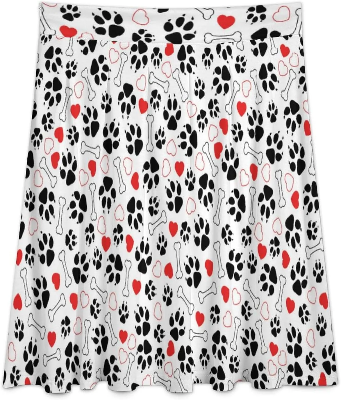 Women's Skirts High Waisted Roses Denim Printed Midi Skirt Knee Length Ruffled Skirts Casual Bottoms for Party Travel