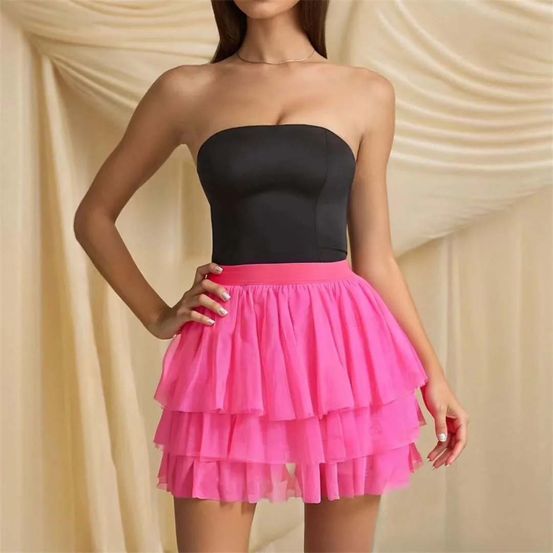 Women's Skirts Plain Mini High Waist A-Line Pleated Skirts