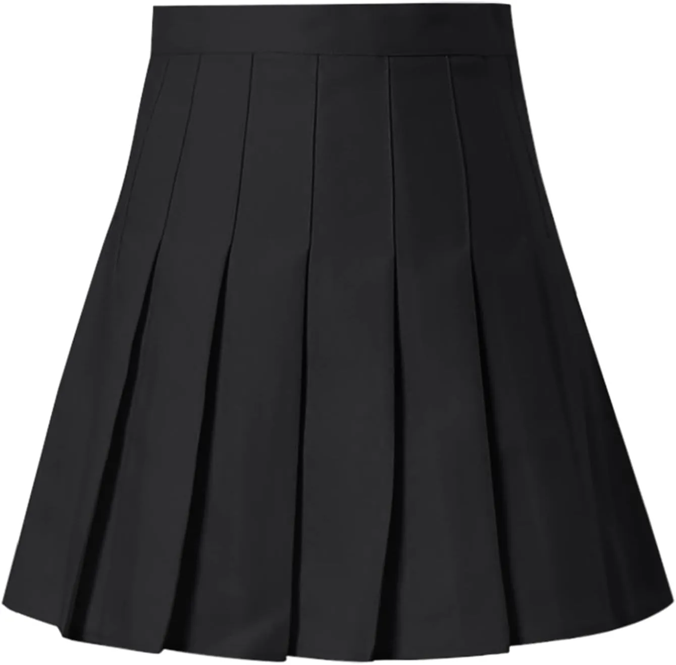Women's Sundresses 2025 Summer Casual Loose Trendy Elastic High Waist Solid Color Pleated Sun Beach Mini Skirts, XS-3XL