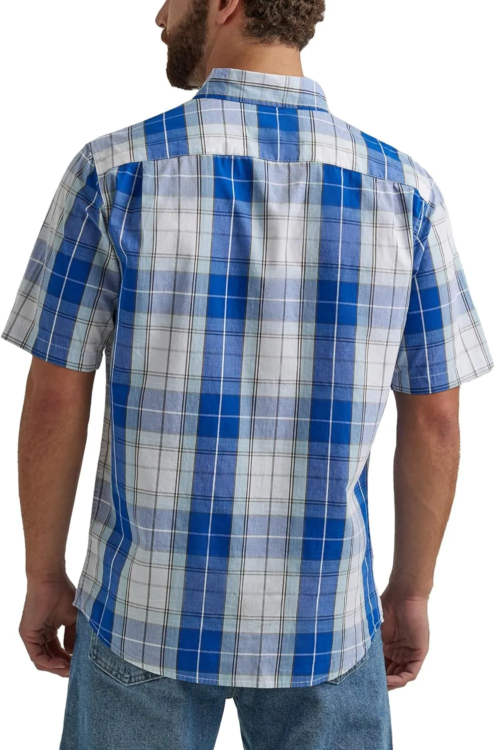 Wrangler Authentics Men's Short Sleeve Classic Plaid Shirt